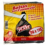 BOLSAS GREEN PLAST ECO NEGRA 80X110 X 10 UNI - BULTO: 25 PAQUETES. 