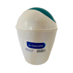 CESTO RESIDUOS 6 LITROS TAPA VAIVEN  LA GAUCHITA - COLOR BLANCO