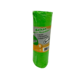 BOLSA GREEN PLAST EN ROLLO 45X60 VERDE x 10  - BULTO: 48 PAQUETES. 
