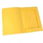 CARPETA OFICIO 3 SOLAPAS CARTULINA AMAR