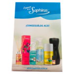 AFICHE SAPHIRUS FAMILIA DE PRODUCTOS SAPHIRUS