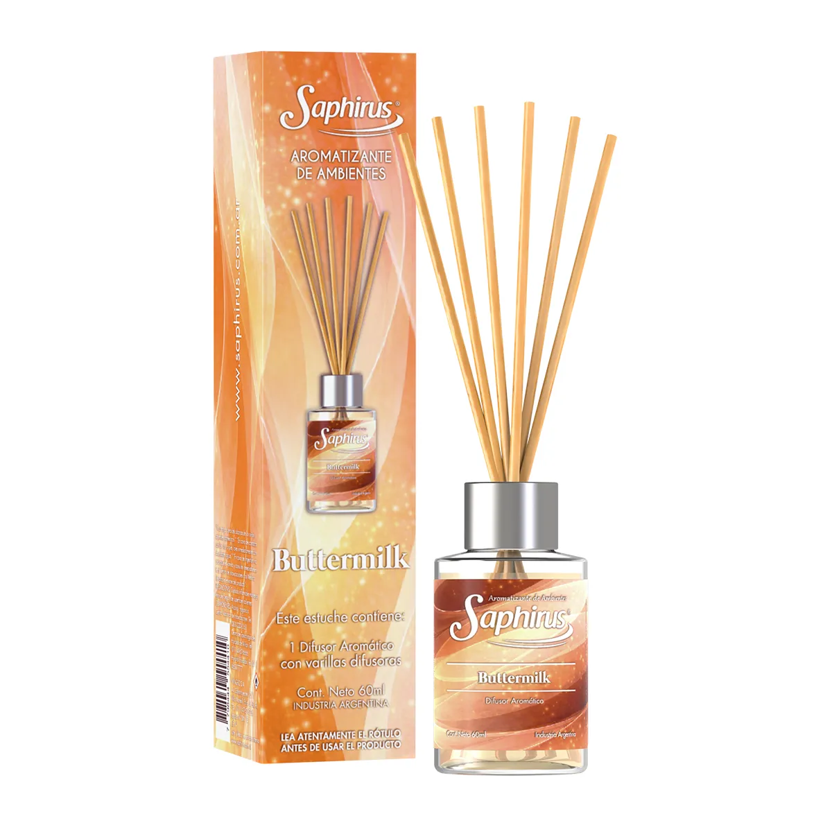 20260429-difusor-mini-buttermilk-fb-saphirus MINI DIFUSOR AROMATICO BUTTERMILK 60ML SAPHIRUS - Imagen 1