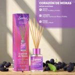 MINI DIFUSOR AROMATICO CORAZON DE MORAS 60ML SAPHIRUS