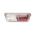 CONTENEDOR VIDRIO RECTANGULAR MAKE 640ML