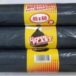 BOLSA GREEN PLAST EN ROLLO 45X60 NEGRO x 30 UNI  - BULTO:  50 ROLLOS