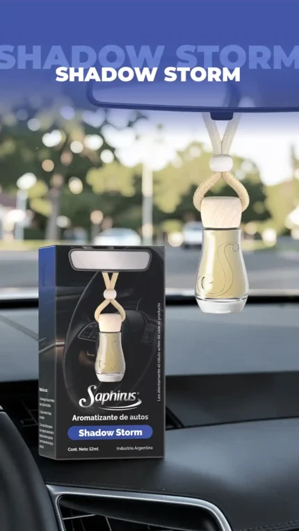 AROMATIZANTE DE AUTOS SAPHIRUS SHADOW STORM