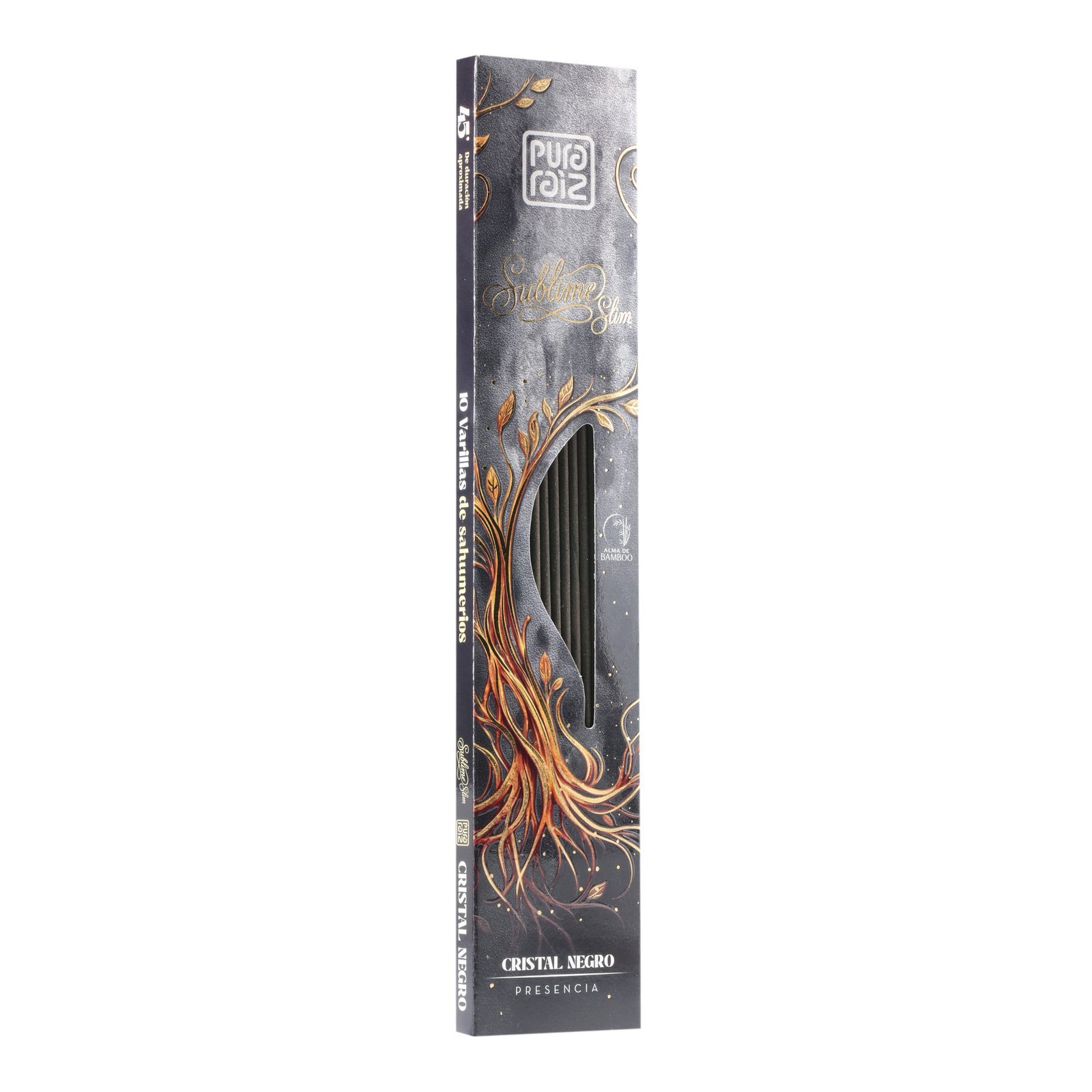 sublime-slim-CRISTAL-NEGRO.jpg SAHUMERIO SUBLIME SLIM PURA RAIZ CRISTAL NEGRO - Imagen 1